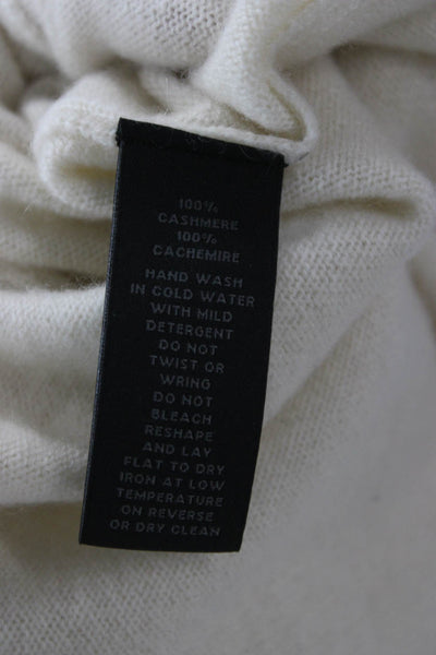 Saks Fifth Avenue Womens Beige 100% Cashmere Cardigan 3/4 Sleeve Size XS
