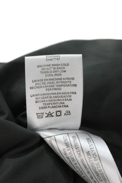 RVCA Mens Quilted Windbreaker Jacket Black High Neck Zip Outdoor Size M