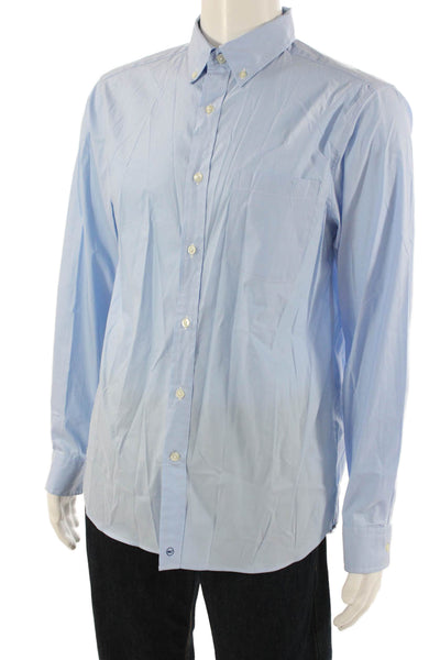 Vineyard Vines Mens Button Front Long Sleeve Collared Shirt Blue Size Medium