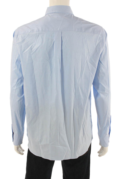 Vineyard Vines Mens Button Front Long Sleeve Collared Shirt Blue Size Medium