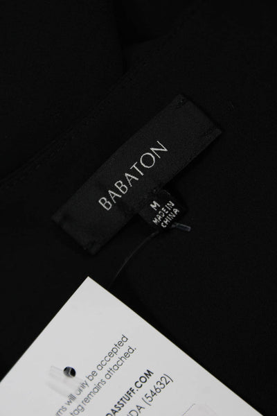 Babaton Women Black Linen Cotton V-Neck Sleeveless Camisole Size M