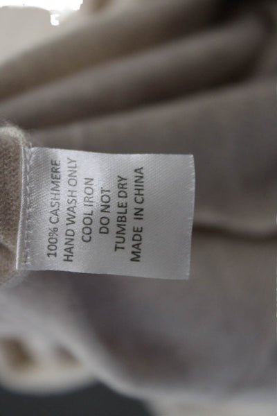 WYSE London Unisex Beige Striped Cashmere Pullover Sweater Round Neck Size 1