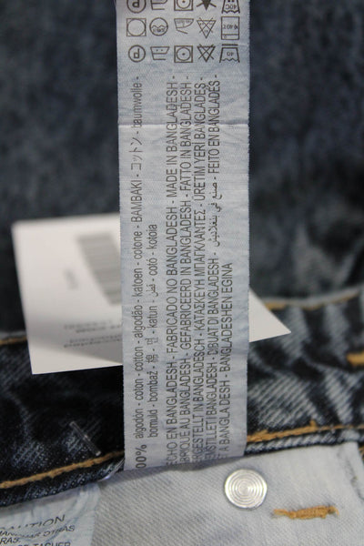 Zara Womens Dark Gray Mom Tapered Cotton Jeans Size 6