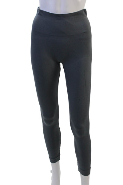 Set Active Women Dark Gray Ankle Leggings Microfiber Nylon Size S