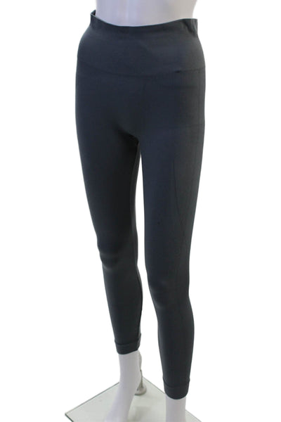 Set Active Women Dark Gray Ankle Leggings Microfiber Nylon Size S