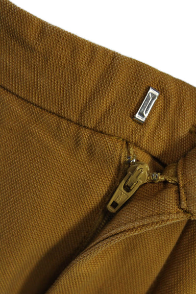 Zara Women Cropped Ankle Pants Brown Lyocell Bohemian Size S