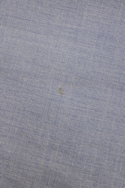 J Crew Mens Button Front Long Sleeve Collared Slim Shirt Blue Cotton Medium