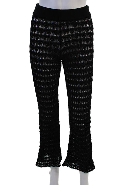 LNA Women Black Beach Pants 65% Viscose 35% Nylon Inseam 30 Size XS