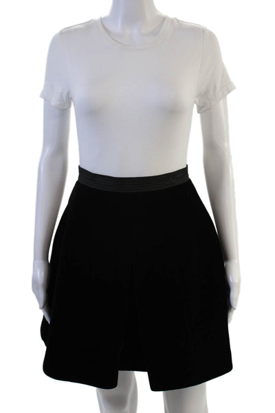 Marc By Marc Jacobs Women A-Line Skater Skirt Black Knee Length Size 0