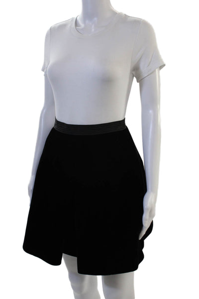 Marc By Marc Jacobs Women A-Line Skater Skirt Black Knee Length Size 0