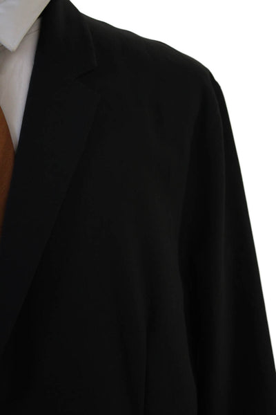 Lululemon Mens Black Collared Button Blazer Big Tall Size 2XL