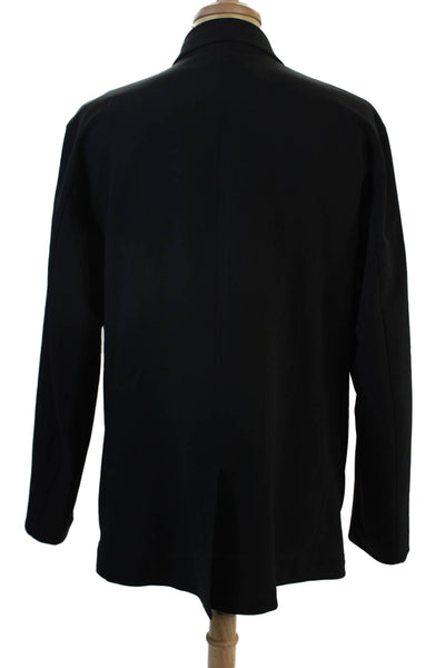 Lululemon Mens Black Collared Button Blazer Big Tall Size 2XL
