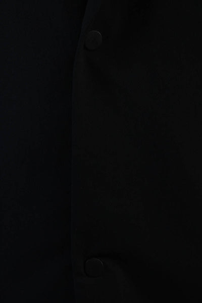 Lululemon Mens Black Collared Button Blazer Big Tall Size 2XL
