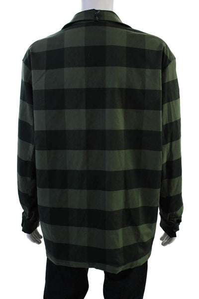Lululemon Mens Striped Button Down Shirt Green Size Extra Extra Large