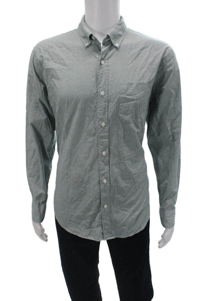 Bonobos Mens Standard Fit Button Down Shirt Blue Cotton Size Large