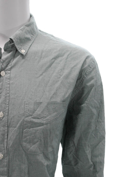 Bonobos Mens Standard Fit Button Down Shirt Blue Cotton Size Large