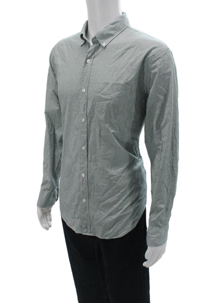Bonobos Mens Standard Fit Button Down Shirt Blue Cotton Size Large