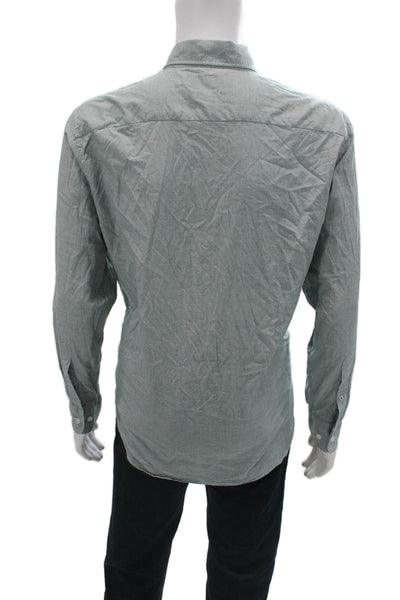 Bonobos Mens Standard Fit Button Down Shirt Blue Cotton Size Large