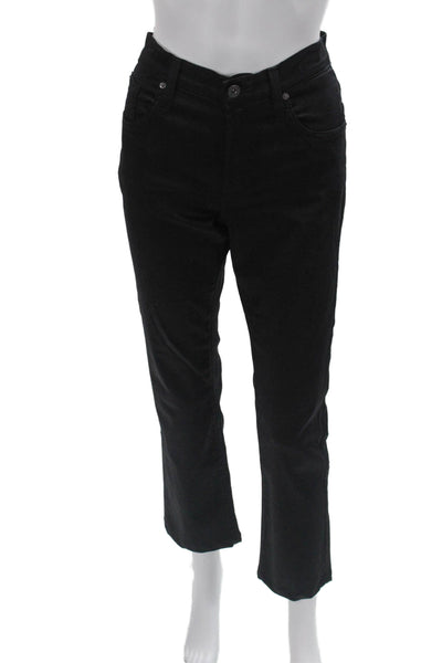 James Jeans Womens Ankle Cropped Jeans Black Size 28