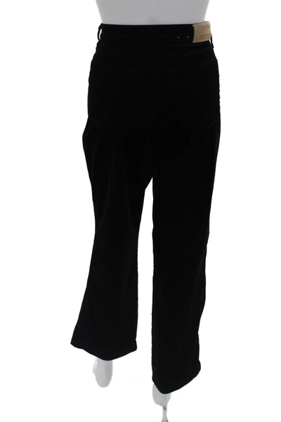 Cambio Womens Black Mid Rise Pants Button Closure Cotton Stretch Size 10