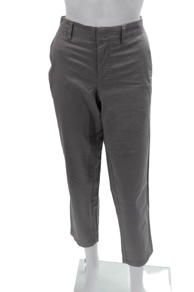 Vince Unisex Gray Cropped Ankle Chino Pants Size 6