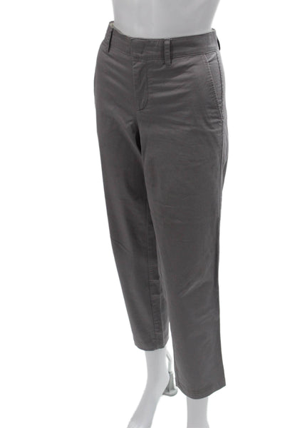Vince Unisex Gray Cropped Ankle Chino Pants Size 6