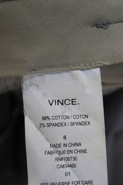 Vince Unisex Gray Cropped Ankle Chino Pants Size 6