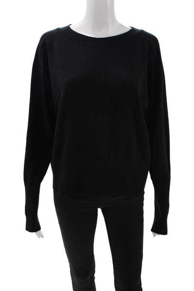 philosophy Unisex Pullover Sweater Black Round Neck Long Sleeve Size L