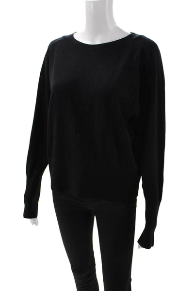 philosophy Unisex Pullover Sweater Black Round Neck Long Sleeve Size L