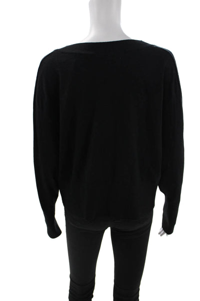 philosophy Unisex Pullover Sweater Black Round Neck Long Sleeve Size L