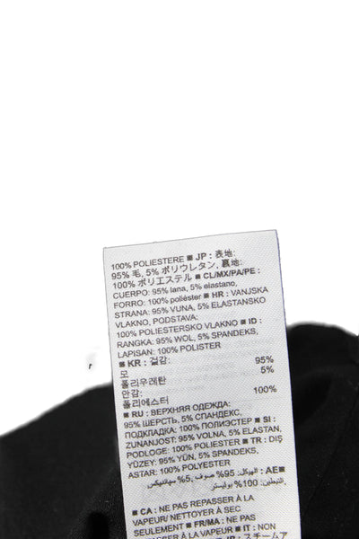 Banana Republic Women Straight Pencil Short Skirt Black Wool Spandex Size 10