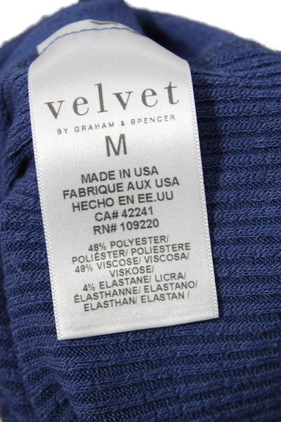 Velvet by Graham & Spencer Unisex Blue Pullover Sweater Size M