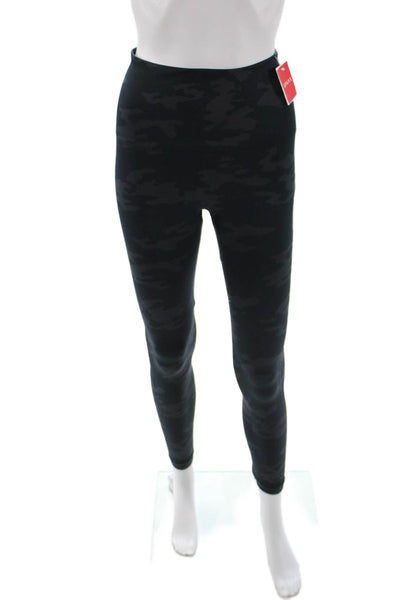 Spanx by Sara Blakely Women Ankle Jeggings Black Camouflage Size S