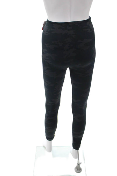 Spanx by Sara Blakely Women Ankle Jeggings Black Camouflage Size S