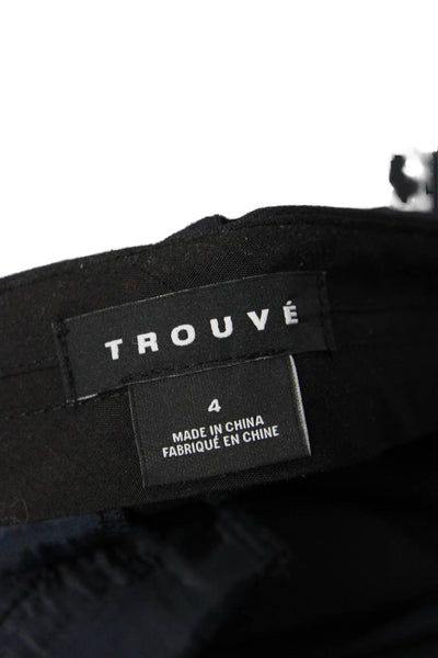 Trouve Womens Ankle Dress Pants Black Size 4