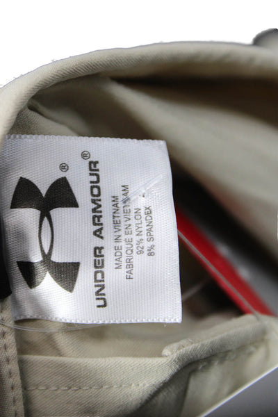 Under Armour Women Cargo Capri Pants Beige Size 6