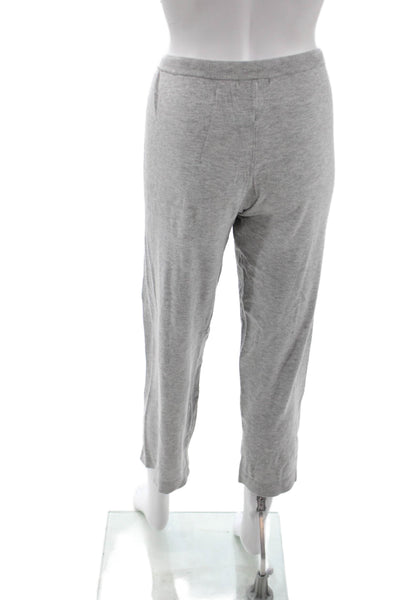 French Connection Women Cropped Sweatpants Gray Drawstring Size M