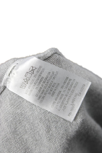 French Connection Women Cropped Sweatpants Gray Drawstring Size M