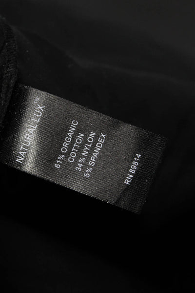 Stella Carakasi Womens Windbreaker Black Collared Zip Organic Cotton Size M
