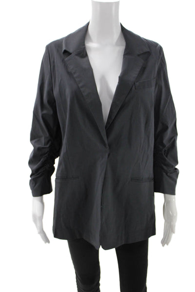 Elliott Lauren Women Blazer Black Collared Long Sleeve Rayon Blend Size 10