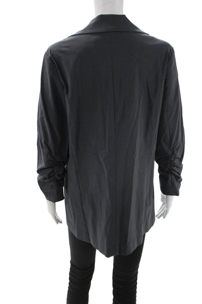 Elliott Lauren Women Blazer Black Collared Long Sleeve Rayon Blend Size 10