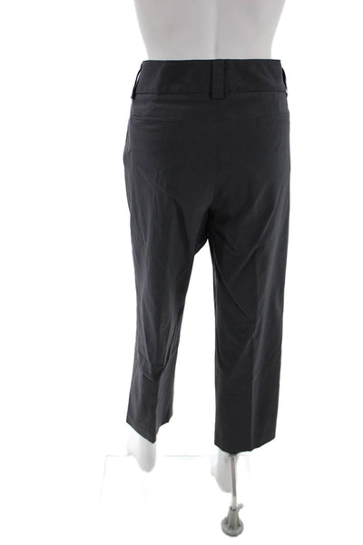 Elliott Lauren Unisex Ankle Cropped Dress Pants Black Rayon Blend Size 12