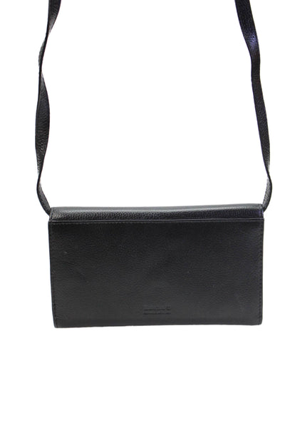 Timberland Womens Leather Convertible Shoulder Bag Black