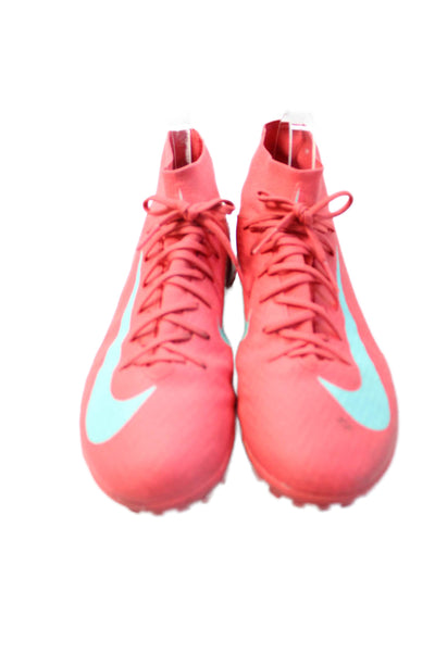 Nike Womens Lace Up High Top Sneakers Salmon Size 8