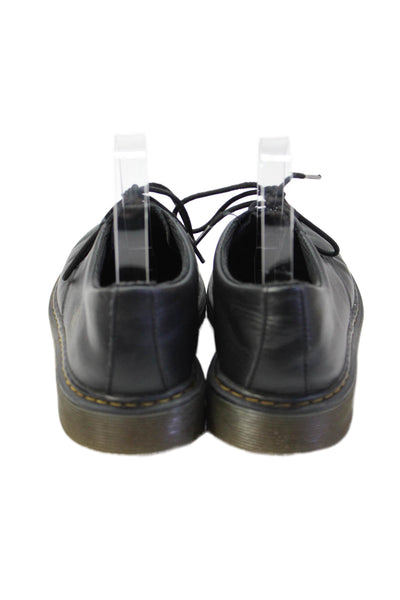 Dr. Martens Womens Leather Lace Up Oxfords Black Size 7