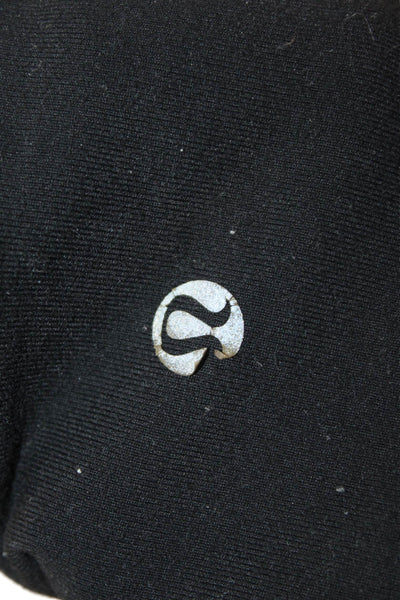 Lululemon Womens Ankle Jeggings Black Nylon Blend Zip Size 6