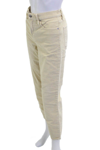 J Crew Womens Ankle Cropped Pants Beige Size 29