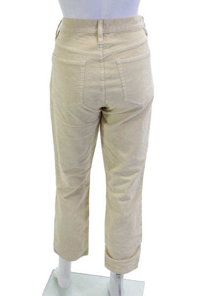 J Crew Womens Ankle Cropped Pants Beige Size 29