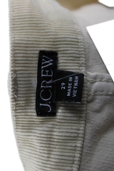 J Crew Womens Ankle Cropped Pants Beige Size 29