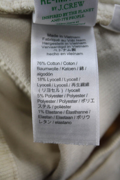 J Crew Womens Ankle Cropped Pants Beige Size 29